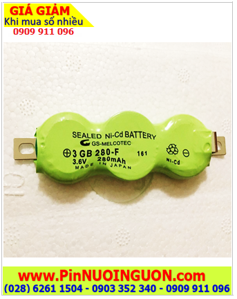 Pin sạc 3GB-280F (3.6v-280mAh), Pin nuôi nguồn 3GB-280F (3.6v-280mAh), Pin sạc NiMh 3GB-280F (3.6v-280mAh)